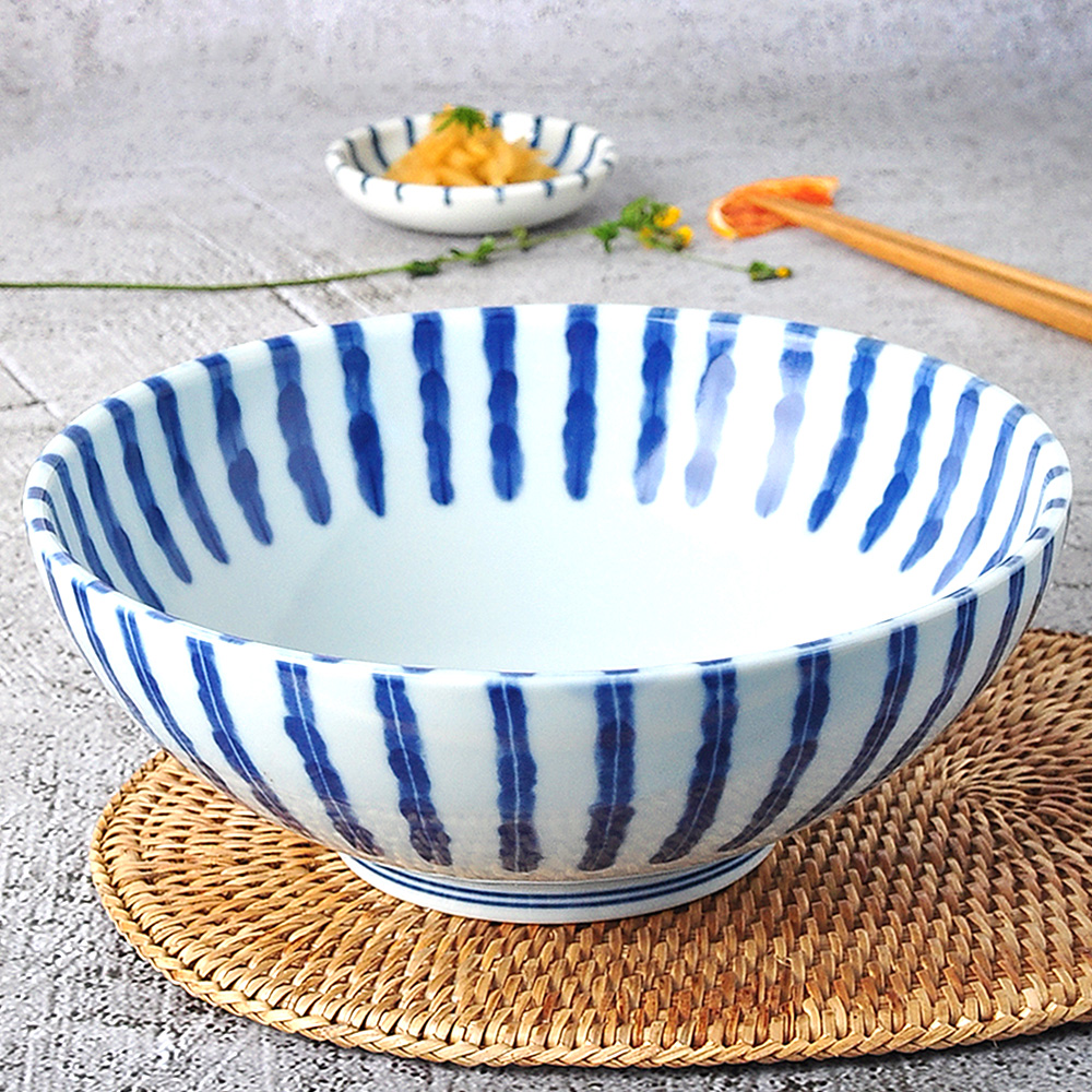 일본 도자기 면기 라멘 우동기 덮밥 라면 비빔밥 냉면 그릇 1개, 21.2cm, 퓨리타 대 - 상세 이미지 5