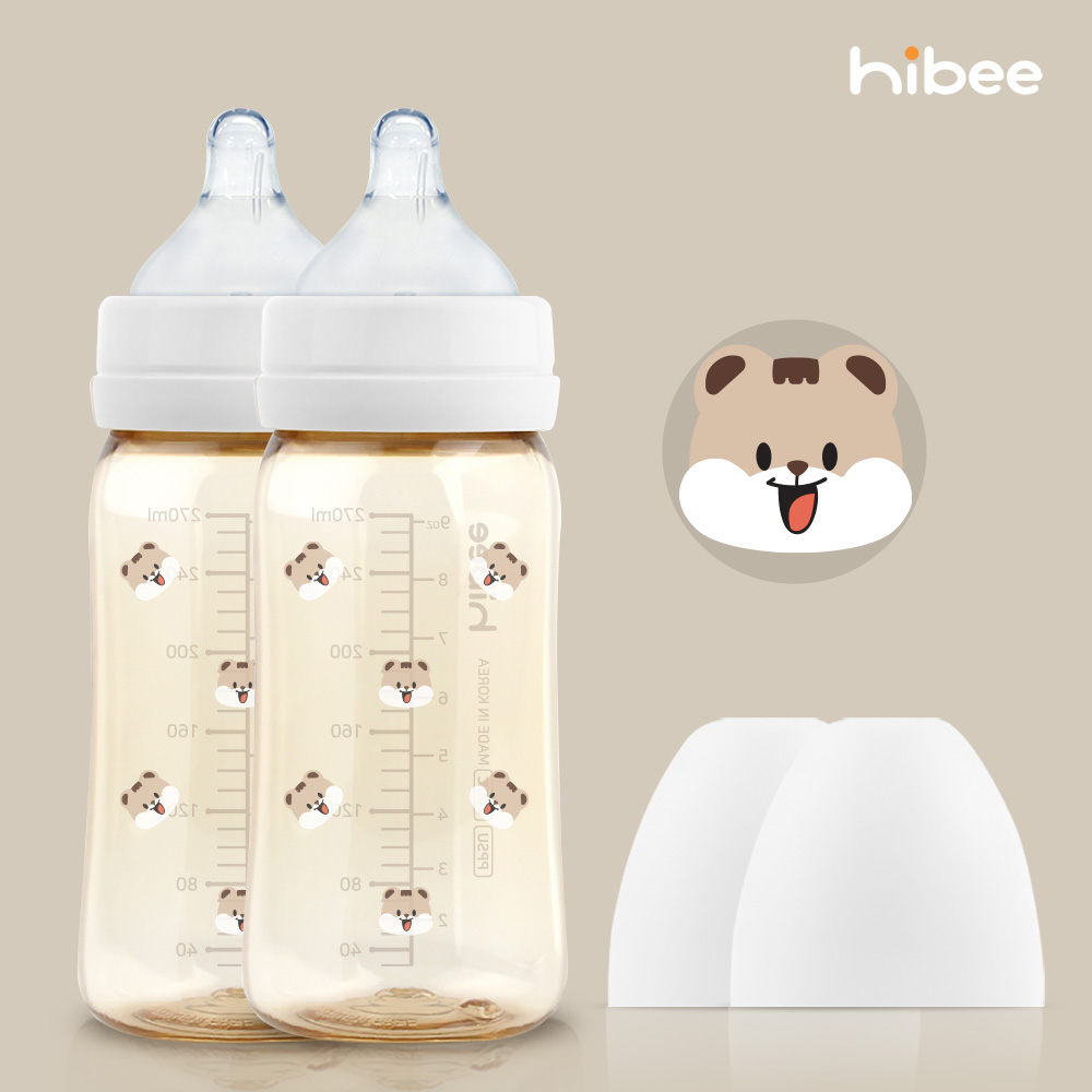 하이비 PPSU 에잇벤트 배앓이방지 젖병 270ml 트윈팩 다람이 - 상세 이미지 2