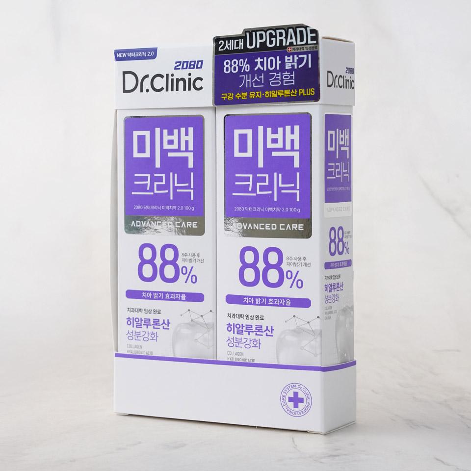 메가마트 애경 2080닥터크리닉 치약 미백 100gx2입 - 상세 이미지 2