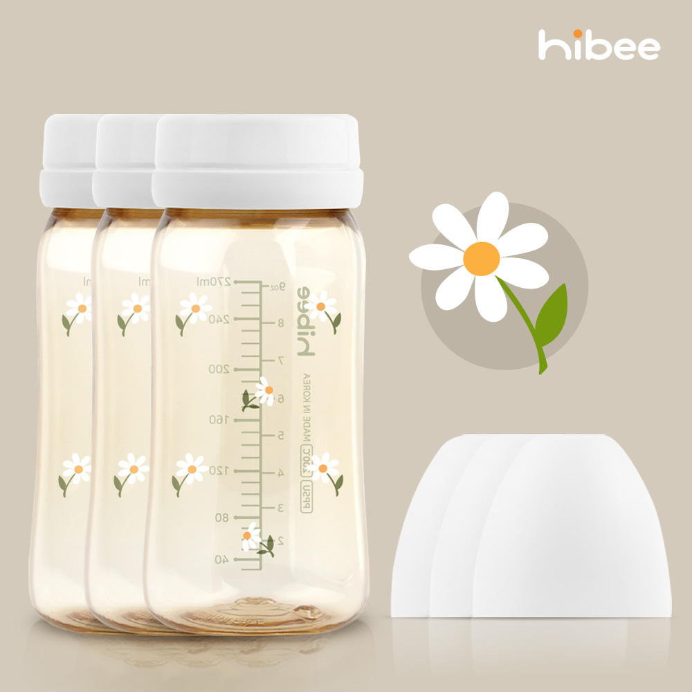 하이비 PPSU 에잇벤트 배앓이방지 젖병 270ml 노꼭지 트리플팩 봄에디션 데이지 - 상세 이미지 2