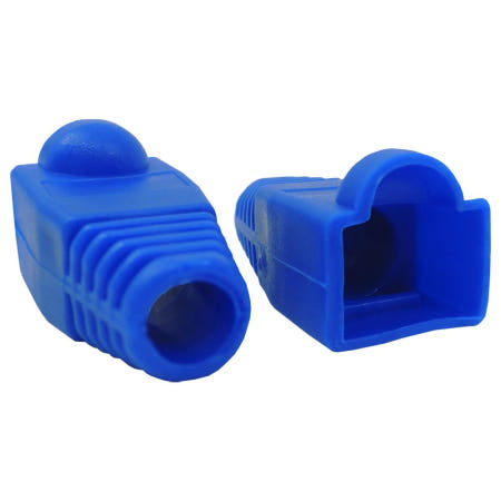 RJ45 포트 덮개형 보호캡 통부트 블루 100개 IN-COVERB