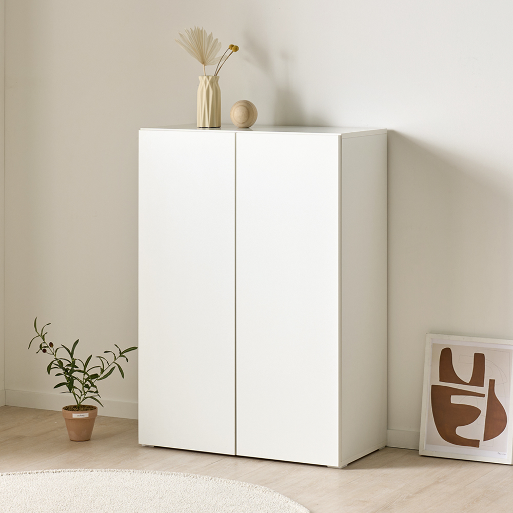 [기본형] 조아 수납장 (더 높은/일반형 800) 화이트 모듈 다용도 거실 베란다