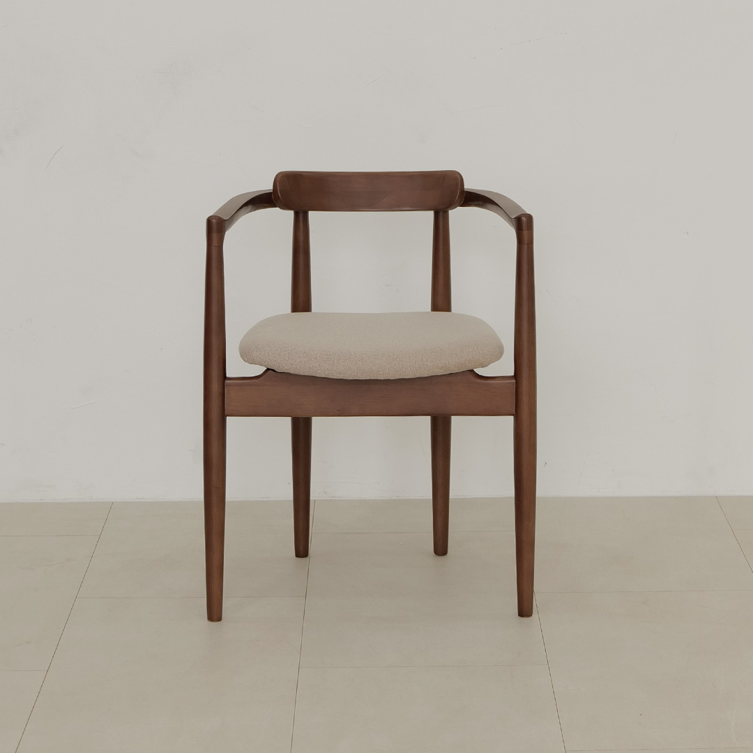 자야캠핑 포르보 1923 월넛 원목 인테리어 카페 식탁 쿠션 의자 암체어