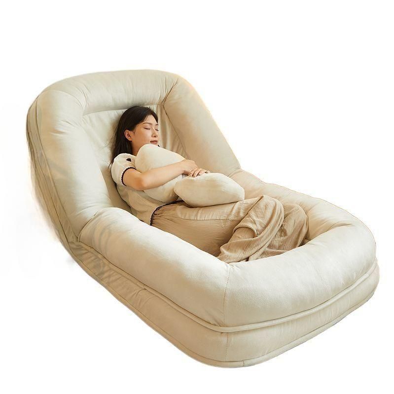 소파베드 각도조절 싱글 카우치 원룸 거실 방콕 집순이 화이트 177CM 베개 / 쿠션 포함