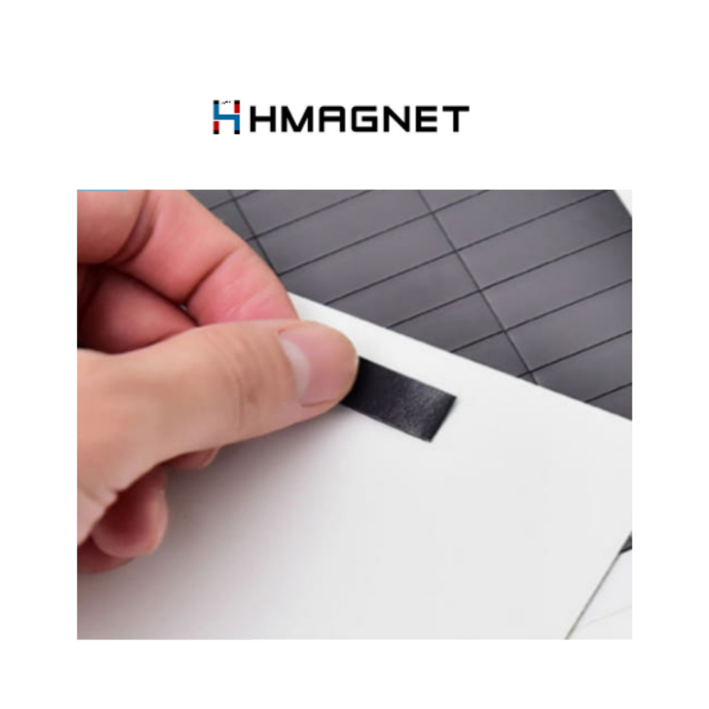 HMAGNET 고무 조각 자석 접착식 붙이는 스티커 테이프 자석판 0.9T 이미지 6