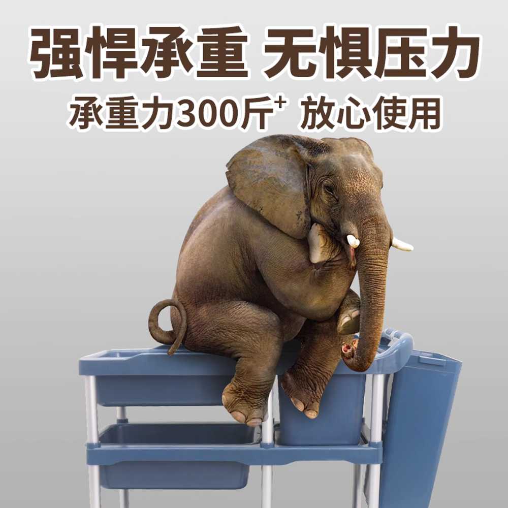 업소용 퇴식 카트 식당 뷔페 잔반 처리 트롤리 왜건 싱글 손잡이 - 상세 이미지 3