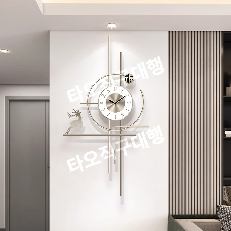 특이한벽시계 선물 LED 시계 무소음 거실 인테리어 조명 집들이 벽걸이 모던 - 상품 이미지