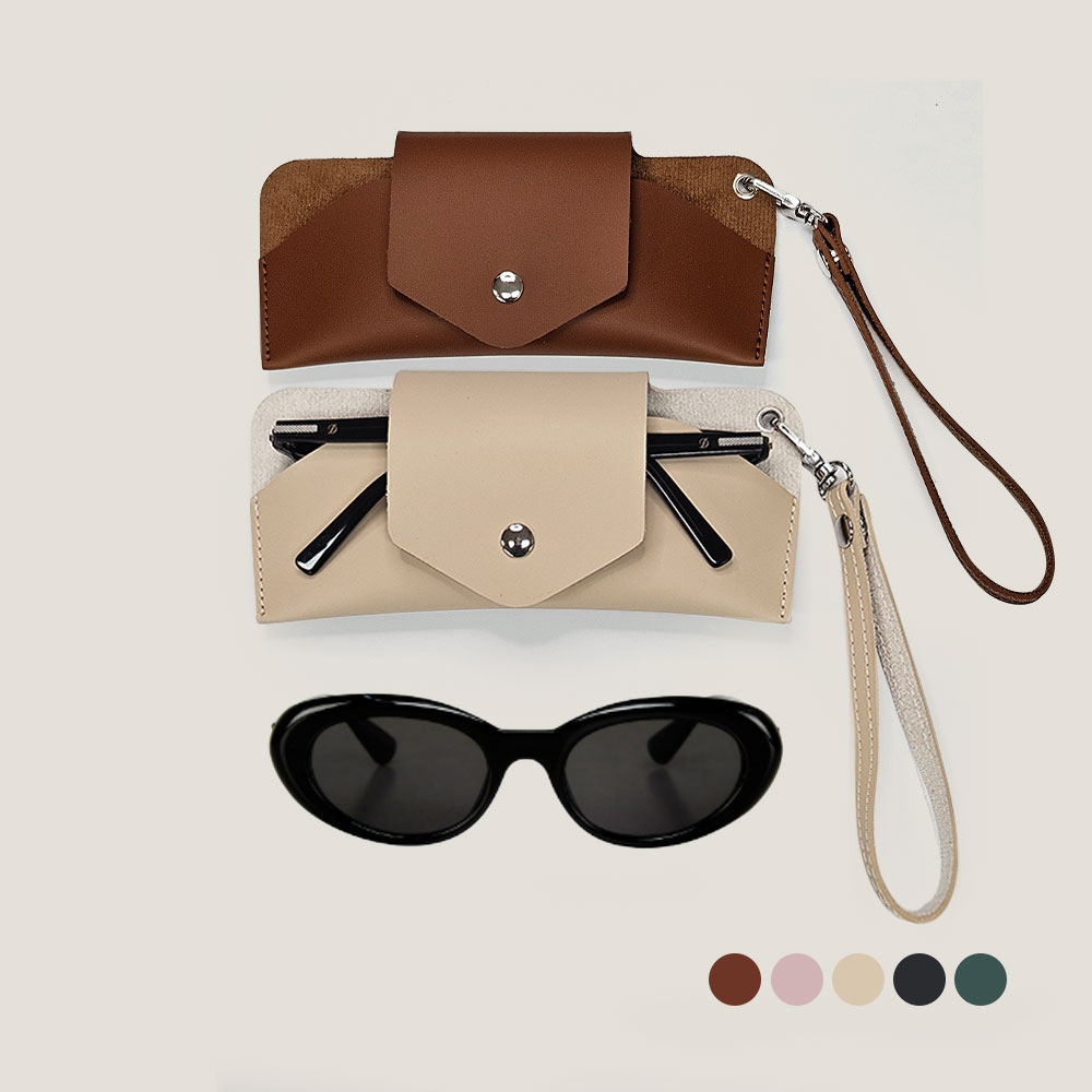 가죽 여행용 선글라스 케이스 휴대용 홀더 파우치 제품 이미지