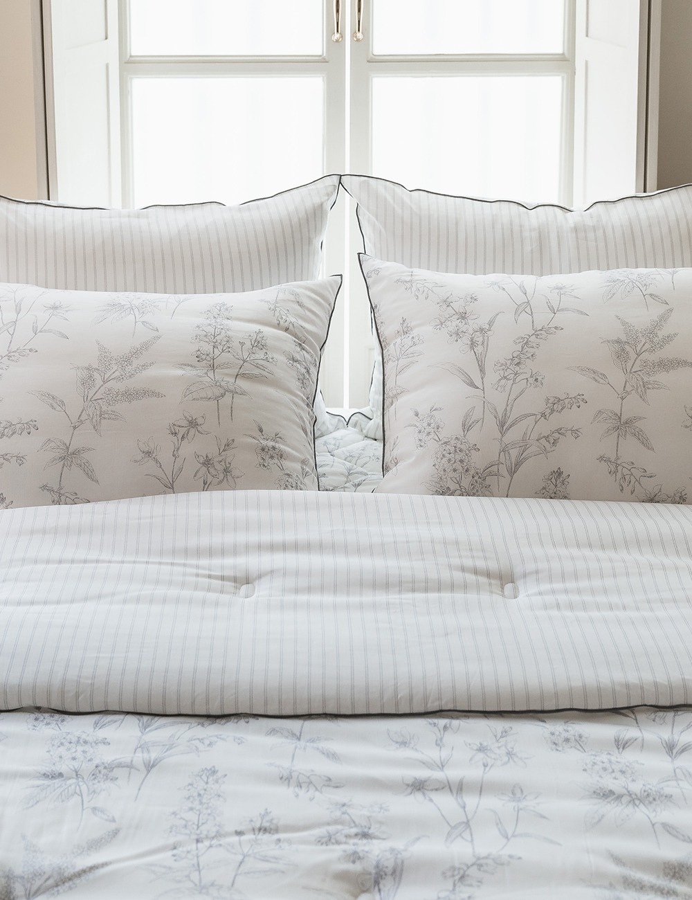 레노마 홈 클로리모달 차렵이불 잔잔한 꽃무늬 모달 차렵이불