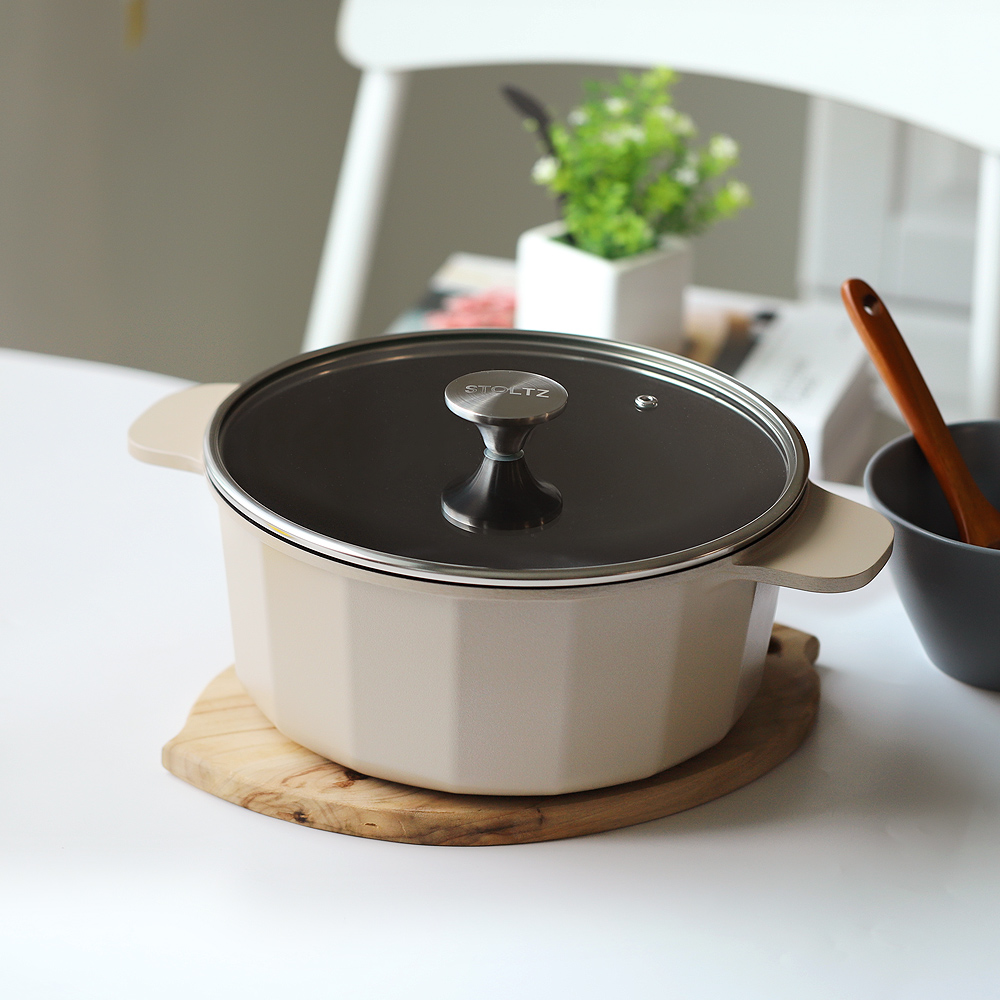 STOLTZ 슈톨츠 초코 쿡웨어 IH 양수냄비 24cm 알루미늄 통주물 인덕션냄비 - 상세 이미지 5
