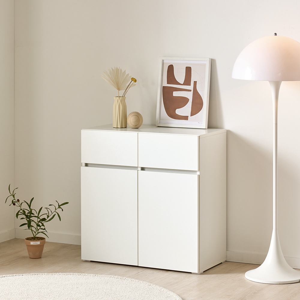 [기본형] 조아 수납장 (높은/서랍형 800) 화이트 모듈 다용도 거실 베란다 맘마존