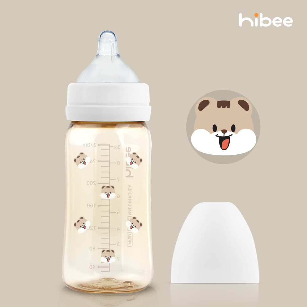 하이비 PPSU 에잇벤트 배앓이방지 젖병 270ml 다람이 - 상세 이미지 2
