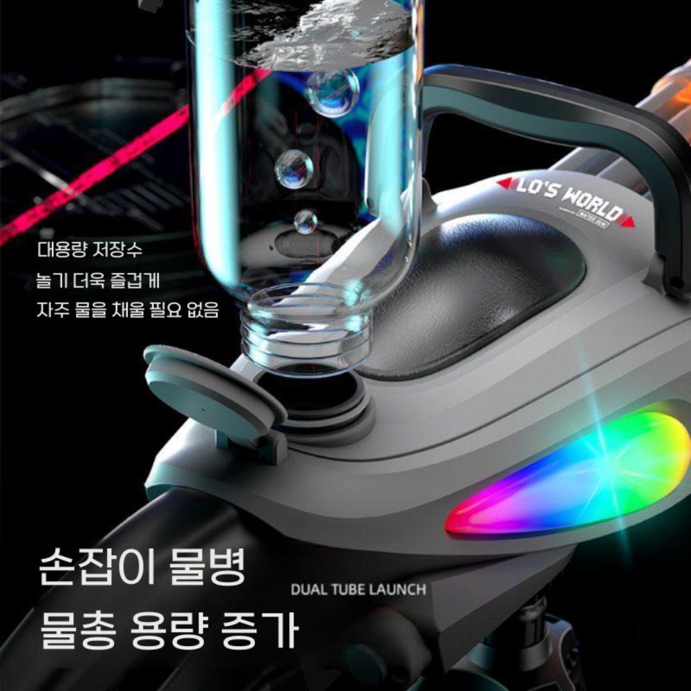 2025 전동 조명 물총 게틀린 대용량 자동 워터밤 물총 스플래시 전자 워터건 - 상세 이미지 4