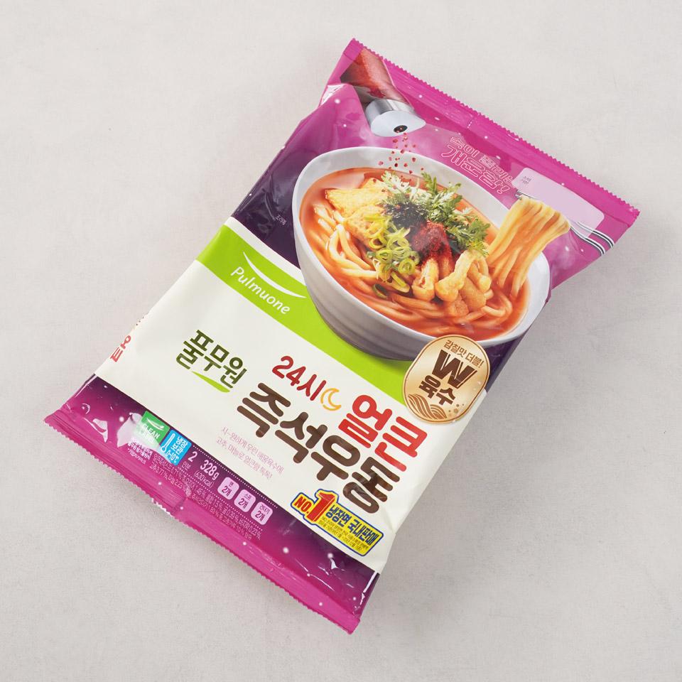 메가마트 풀무원 24시 얼큰 즉석우동 2인 328g - 상세 이미지 2