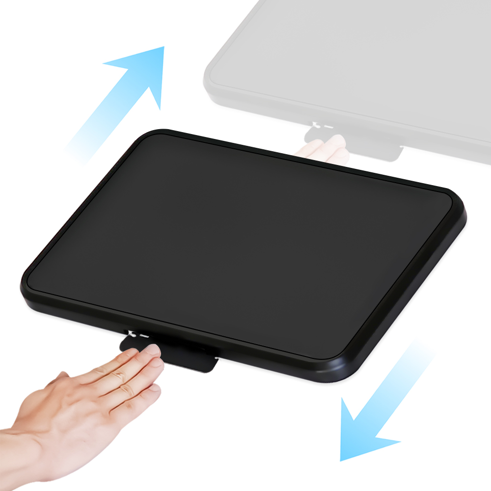 유즈베러띵 푸쉬 앤 슬라이딩 밥솥 트레이 블랙 가로형