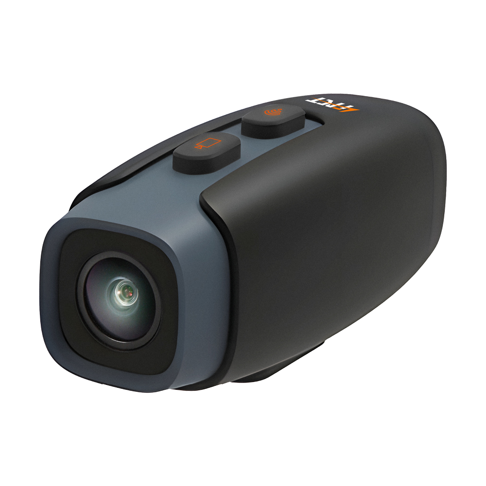 포팩트 HC01 액션캠 자전거 오토바이 헬멧 블랙박스 거치대 포함 (블랙)