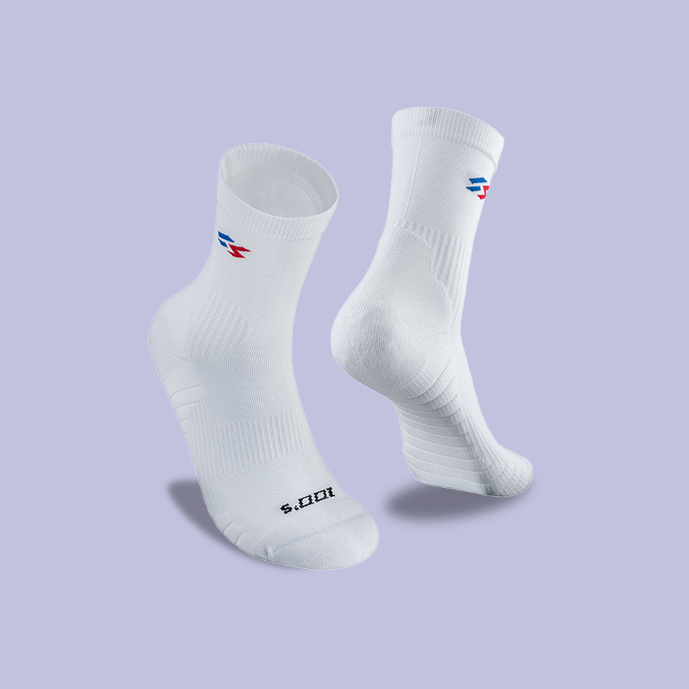 백스삭스 러너42 러닝 컴프레션양말 마라톤 트레일 기능성 남성 스포츠 화이트(1PACK), S(215-230mm)