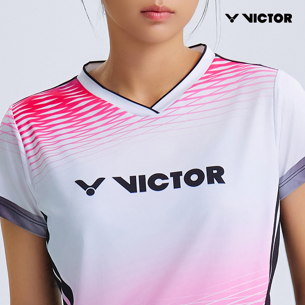 빅터 VICTOR 아울렛 반팔 티셔츠 여성용 25AGW011F 배드민턴 탁구 스쿼시 스포츠웨어 - 상세 이미지 5