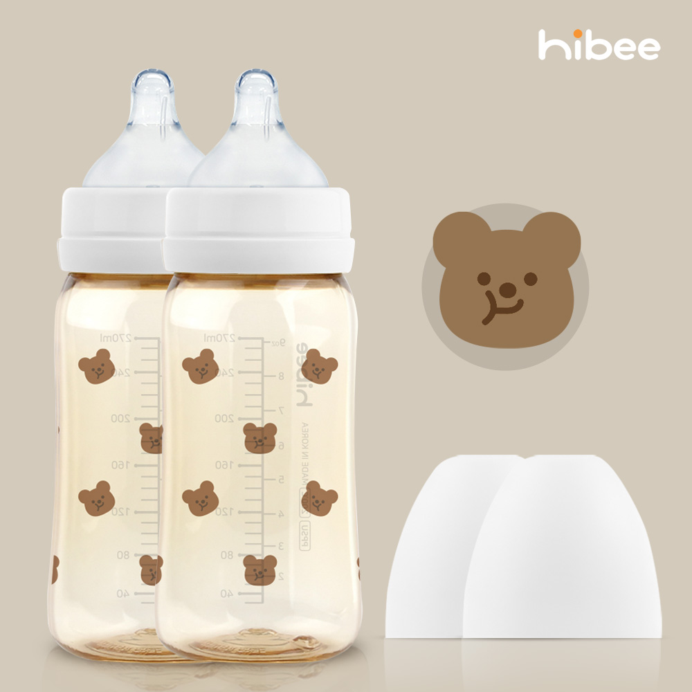 하이비 PPSU 에잇벤트 배앓이방지 젖병 270ml 트윈팩 봄에디션 볼빵곰 - 상세 이미지 2