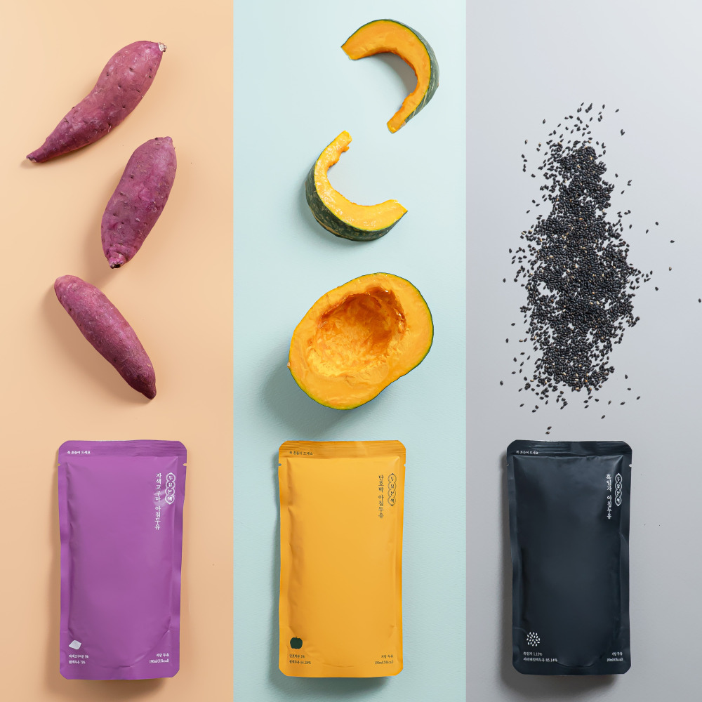 두유본색 흑임자 자색고구마 단호박 190ml 30개 무가당 저당두유