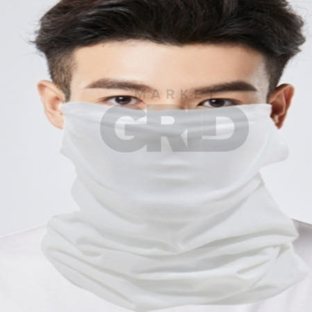 마켓그리드 귀걸이형 쿨 멀티스카프 화이트 넥워머 시원한스카프