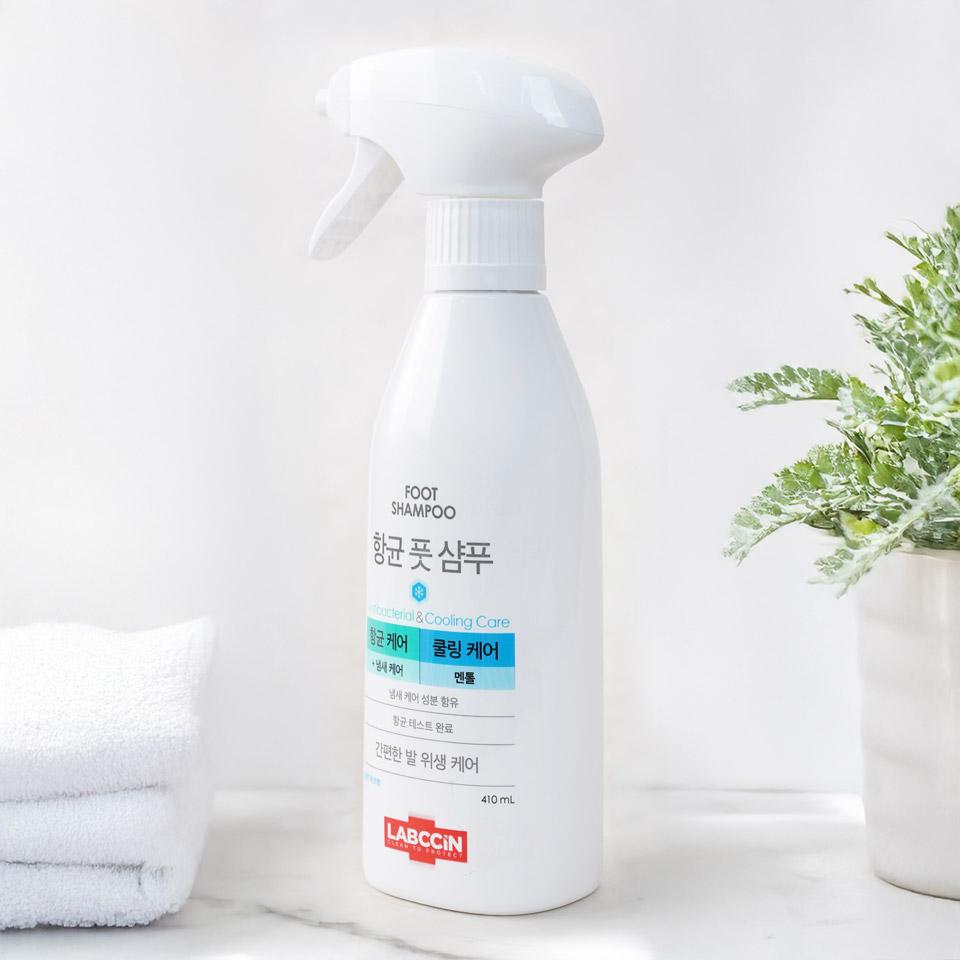 메가마트 애경 랩신항균 풋샴푸 쿨링 410ml - 상세 이미지 2