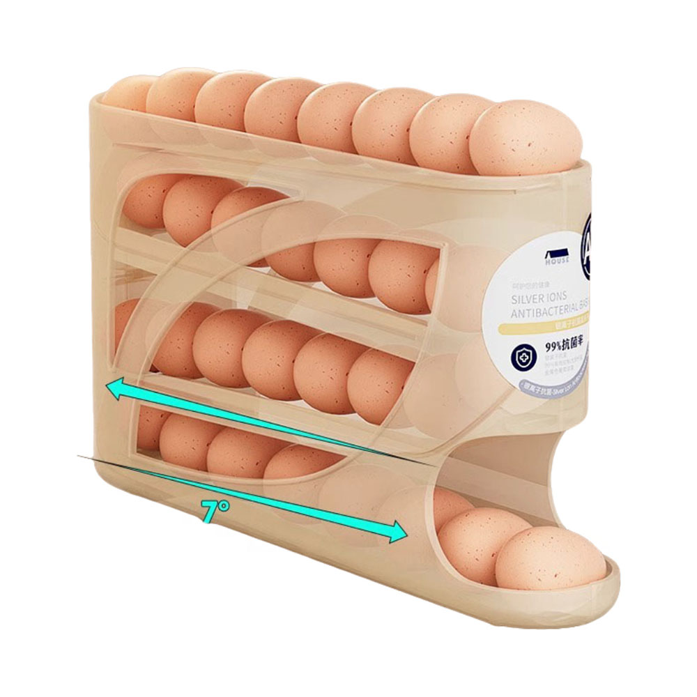 부코 자동으로 나오는 롤링 계란 보관함 화이트 - 상세 이미지 2