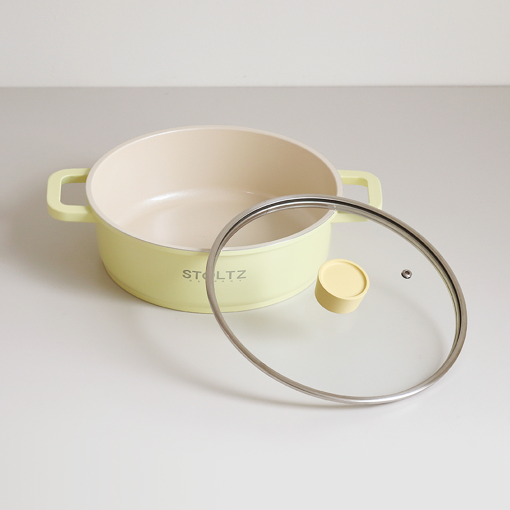 STOLTZ 슈톨츠 머랭 쿡웨어 IH 전골냄비 24cm 국내생산 통주물 냄비