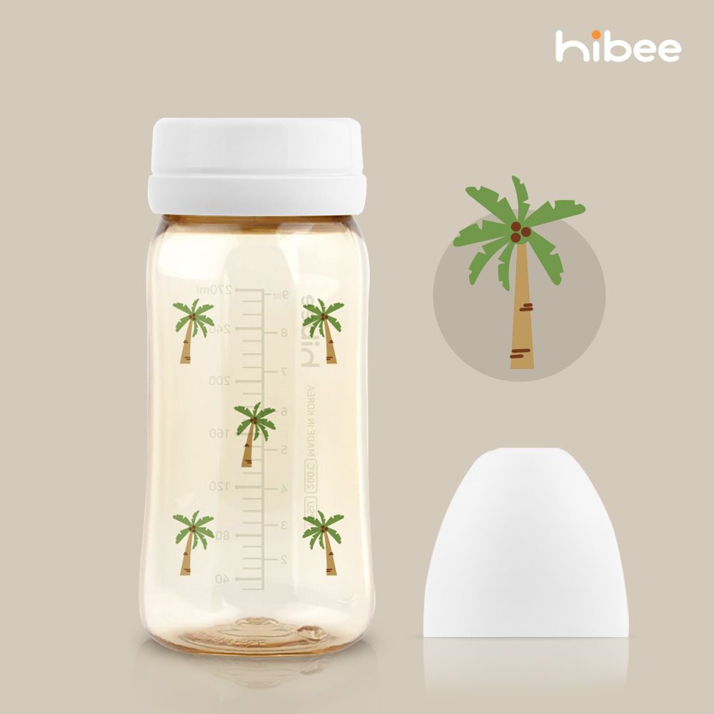 하이비 PPSU 에잇벤트 배앓이방지 젖병 270ml 노꼭지 여름에디션 야자수 - 상세 이미지 2