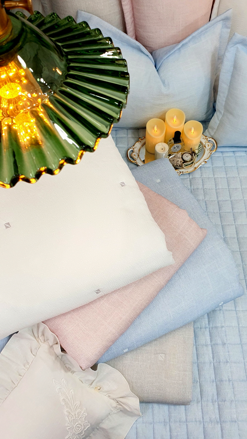 크림 시어서커 모달이불 알러지케어 여름이불