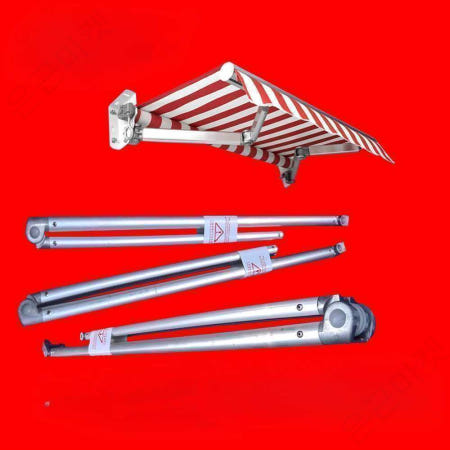 [해외]어닝폴대 셀프지지대 수동설치용 텐트타프수리킷 어닝부품 1.5m 왼팔 (밖집)