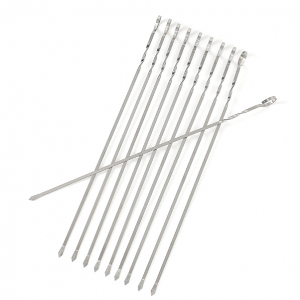 스텐 바베큐꼬치 캠핑 쇠꼬치 양꼬치구이 막대 10p세트