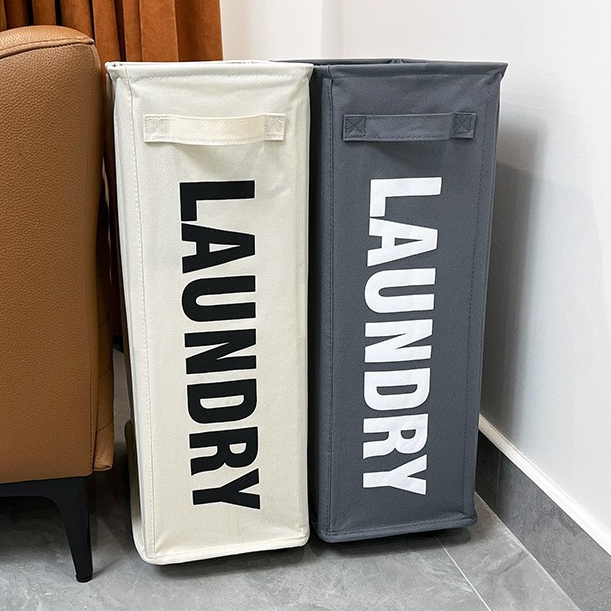 대용량빨래바구니 틈새 이동식 바퀴달린 빨래 바구니 런드리백