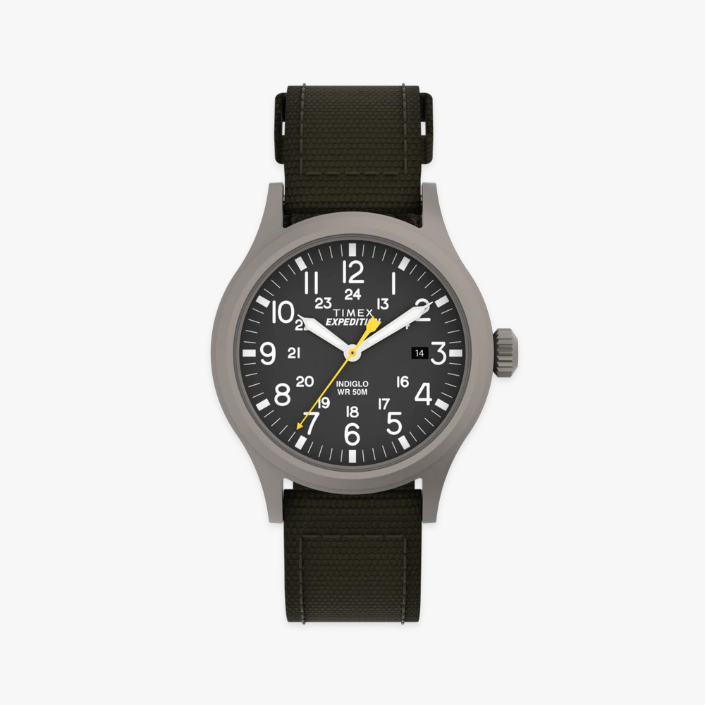 [타이맥스] 익스페디션 스카우트 카키스트랩 인디글로 백라이트 시계 40mm T49961 제품 이미지