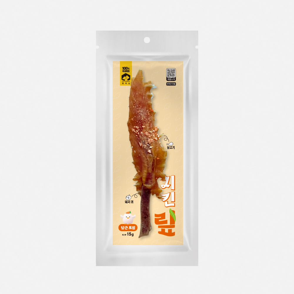 펫러닝 국내산 치킨맆 강아지육포 강아지다이어트간식 저칼로리 져키 오리지날, 15g, 1개 - 상세 이미지 4