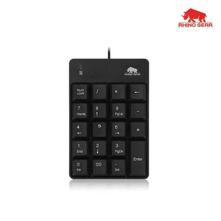 RHINO GEAR RG-K100 블랙 USB 유선 키패드