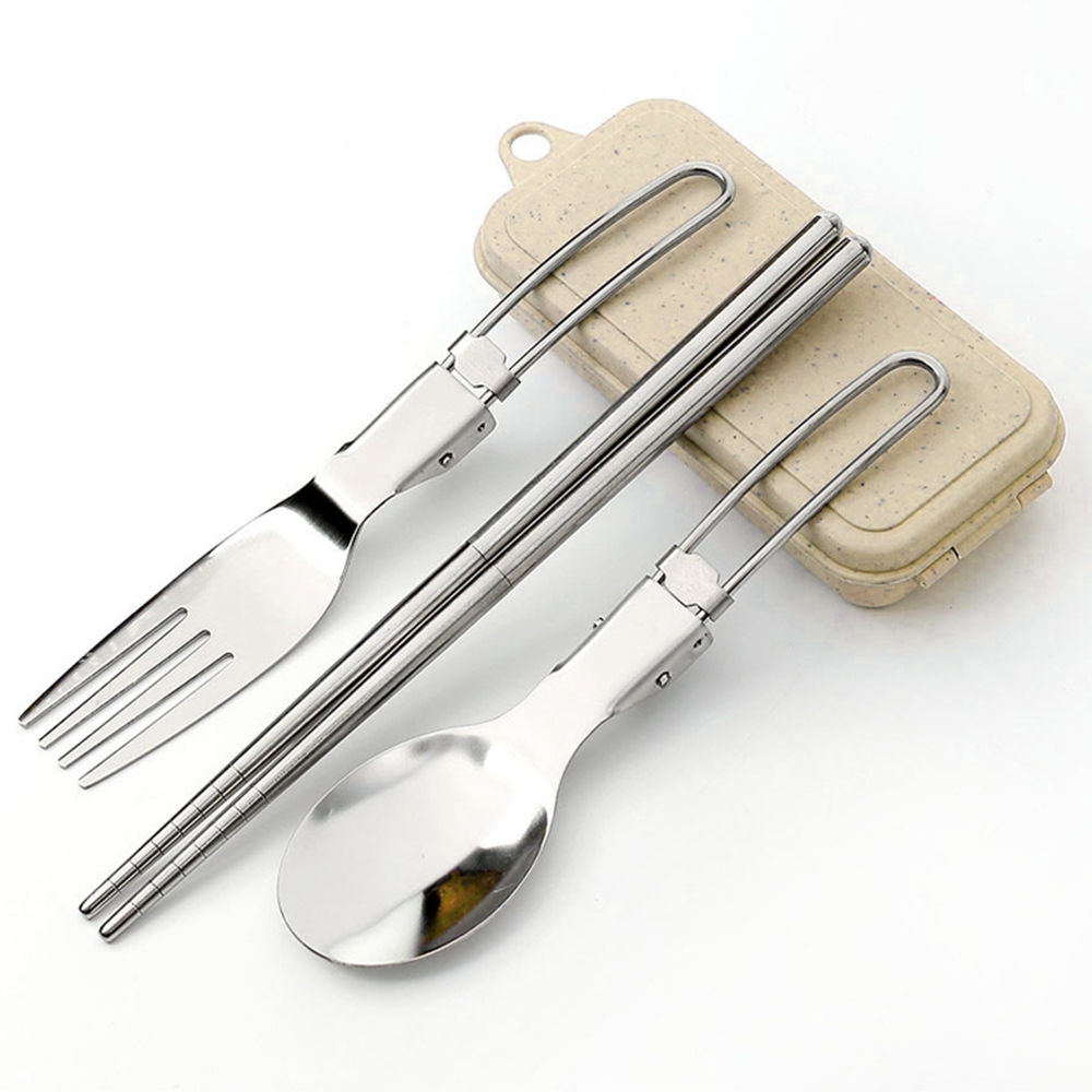 스텐 캠핑수저세트 숟가락 포크 커트러리 캠핑 등산 아웃도어