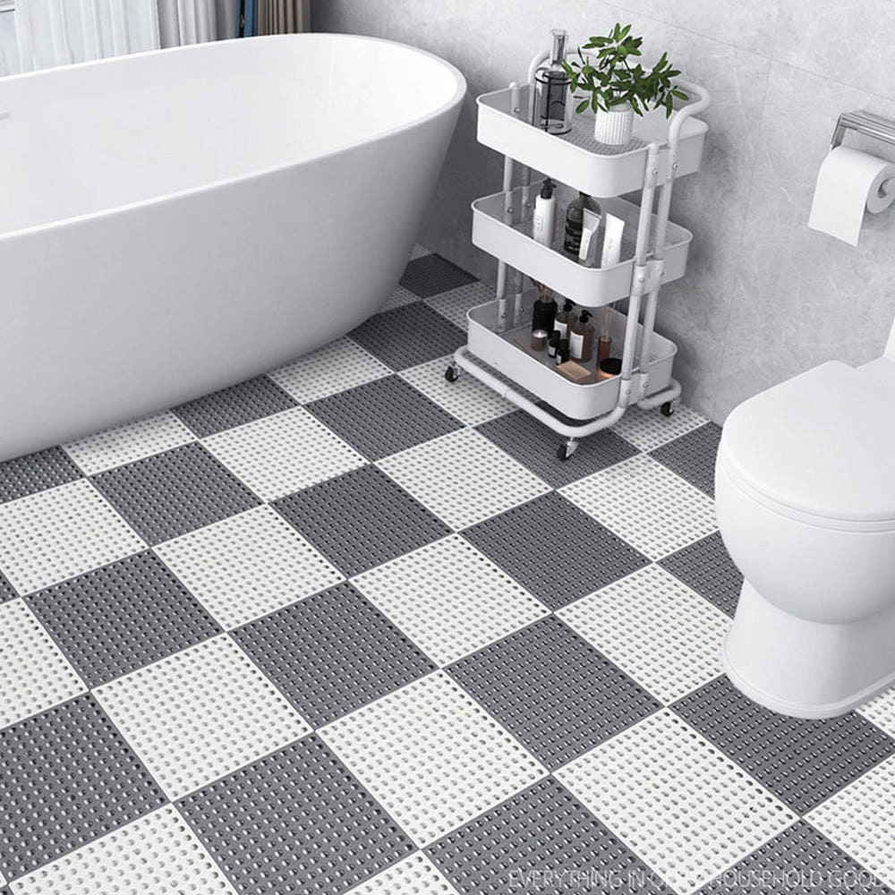 TPE 화장실발판 바닥매트 건식 욕실깔판 다용도실 매트 1P