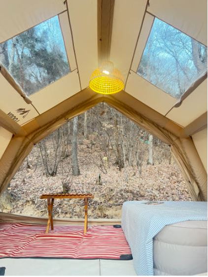 루디 에어텐트 리빙쉘 터널형 면 텐트 그늘막 캠핑 9.0