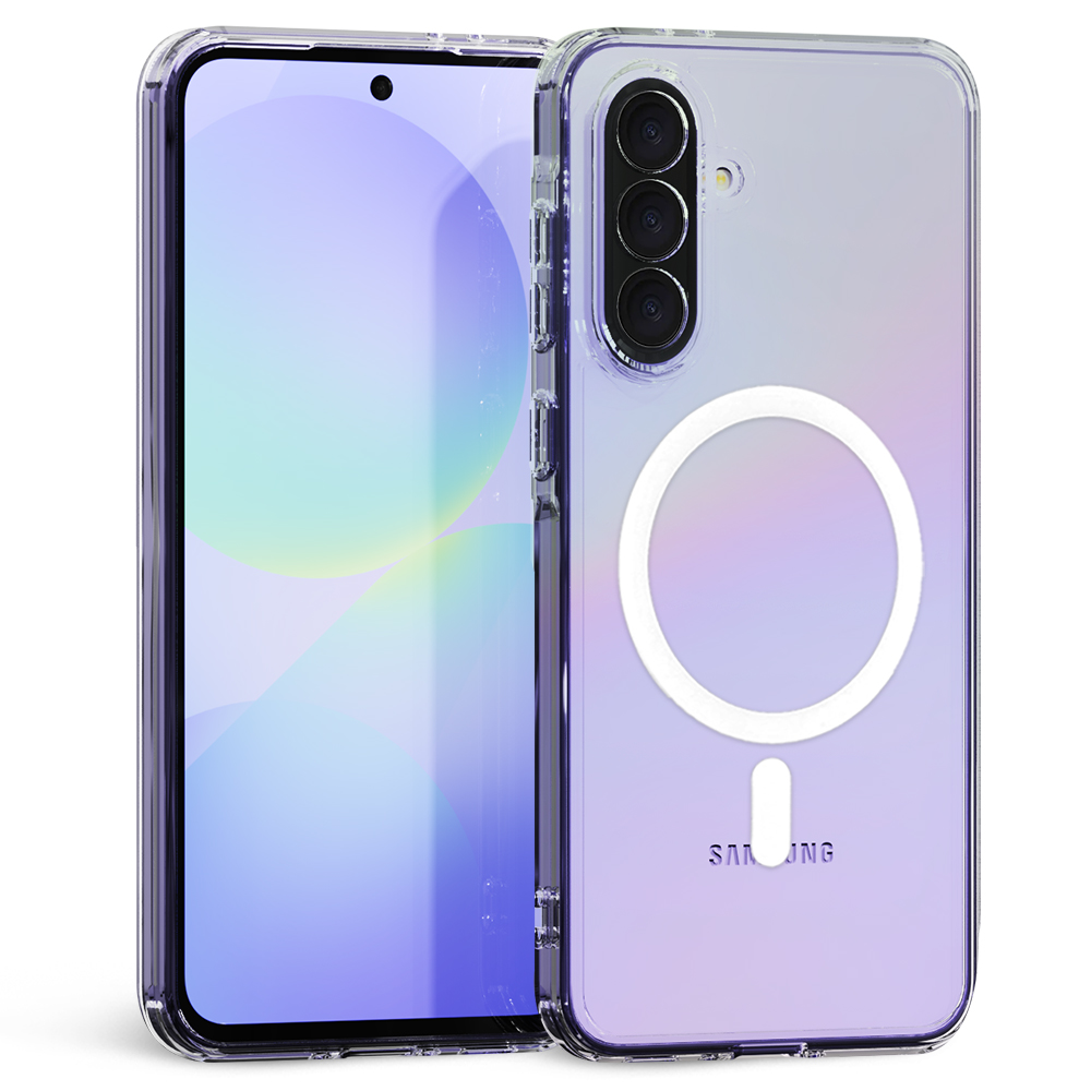 맥앤블랙 2배자력 맥세이프 케이스 핸드폰 범퍼 자석 투명, 갤럭시A36