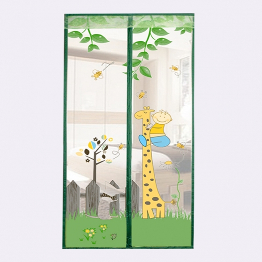 촘촘한 현관모기장 붙이는 방문 자석 방충망 어린이집 유치원