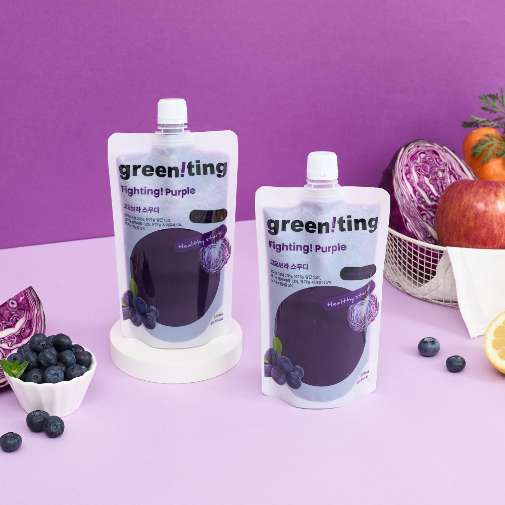 그리니팅 클렌즈 퍼플 파이토 스무디 갈아만든 블루베리 안토시아닌 200ml, 30개 - 상세 이미지 3