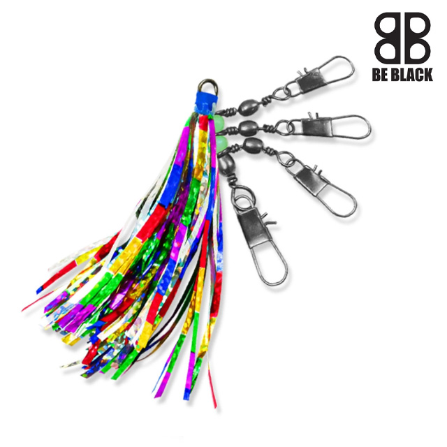 비블랙 3단 타코 색동 스커트 야광 도래 문어 직결 채비 피문어 돌문어 대왕문어