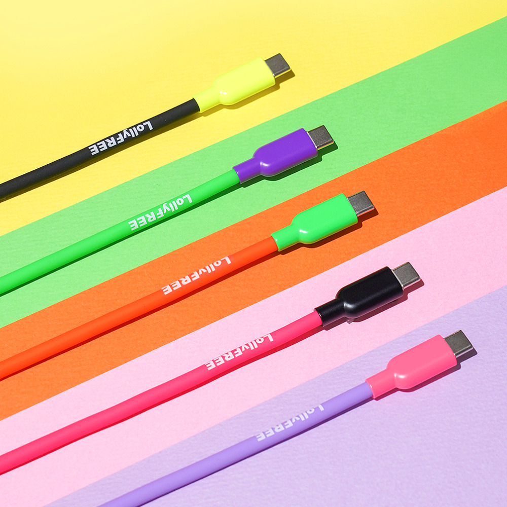 Cto C타입 롤리프리 충전 케이블 고속 초고속 실리콘 2m 선 240W