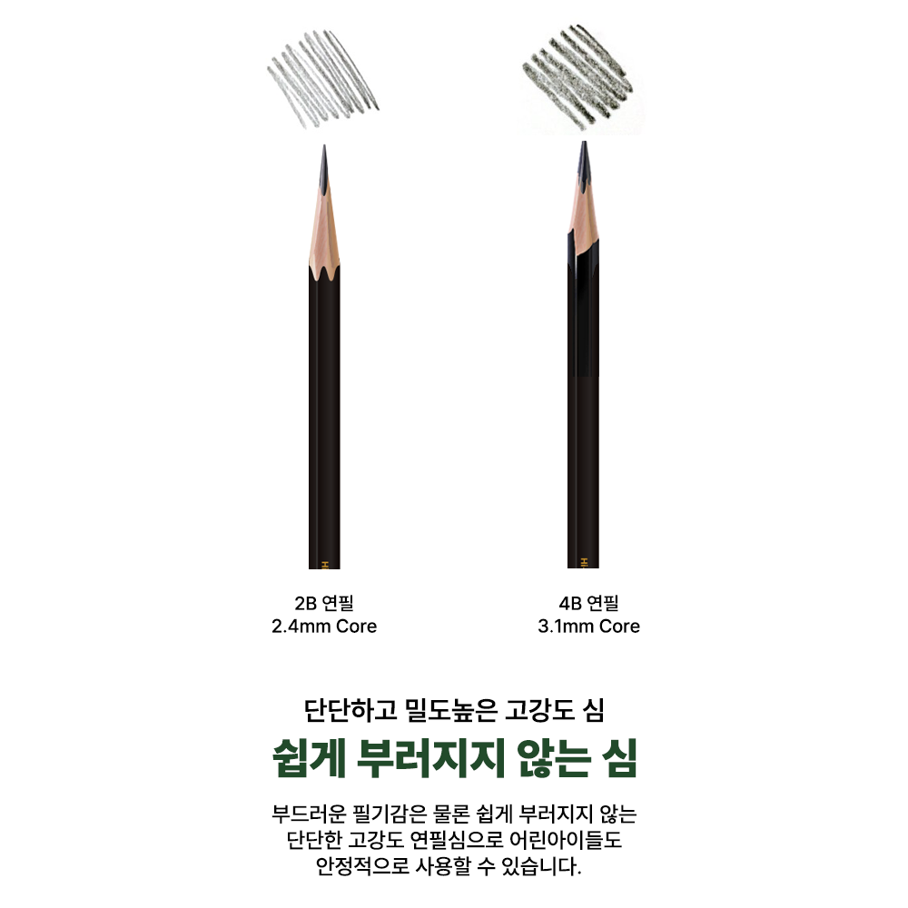투코비 전문가용 드로잉 연필 TC-P13 12개입 (2B/4B) - 상세 이미지 2
