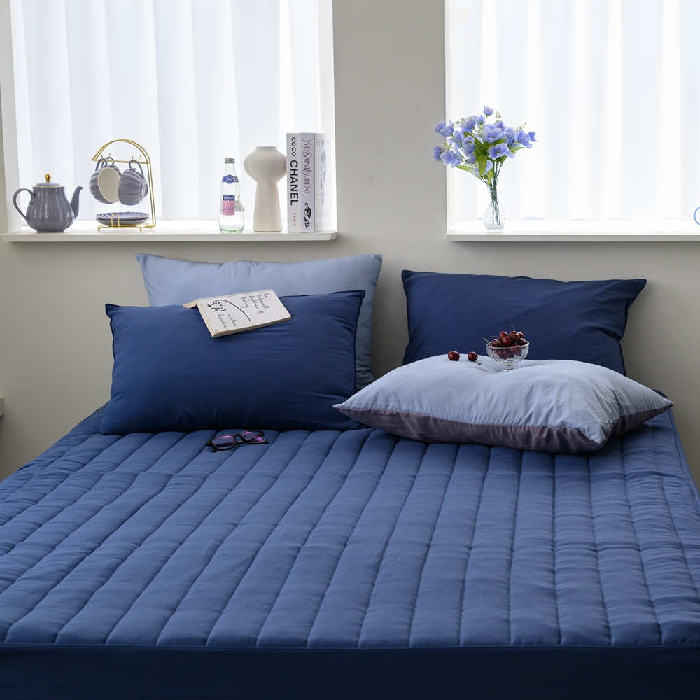 나라데코 소프트 워싱 일자 누빔 매트리스커버 S