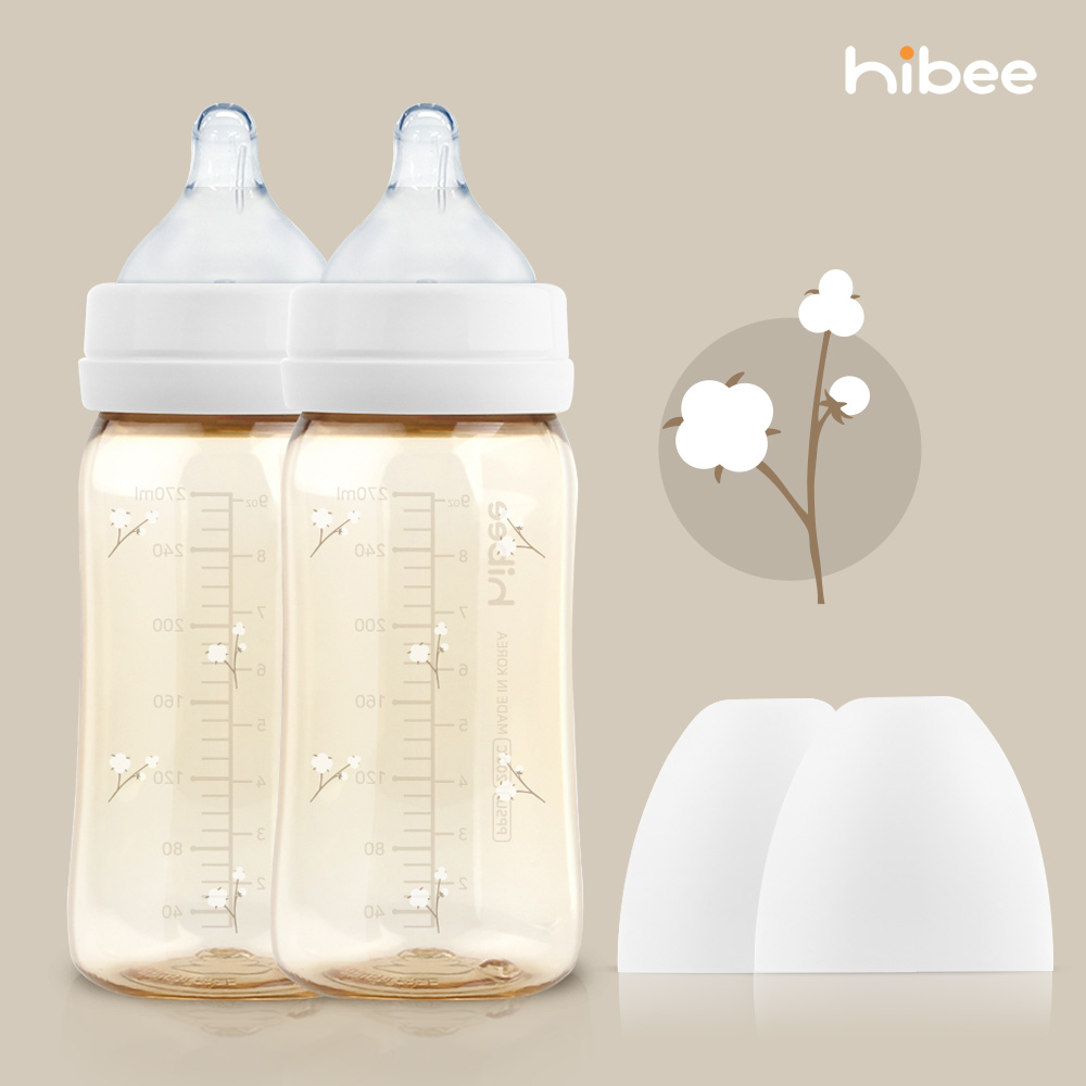 하이비 PPSU 에잇벤트 배앓이방지 젖병 270ml 트윈팩 목화 - 상세 이미지 2