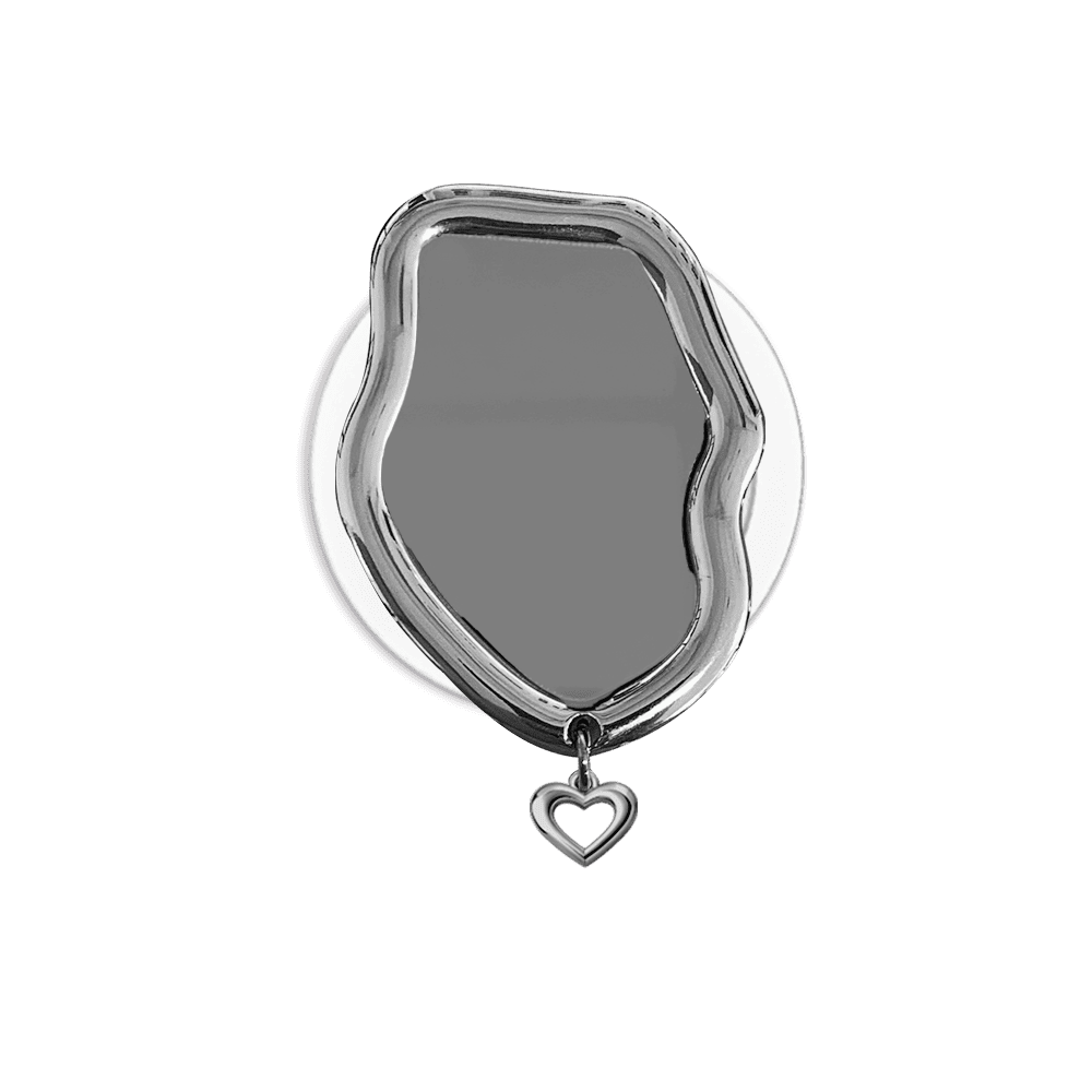 168cm 아이폰 맥세이프 거울 그립톡 스틸 바이브 실버 하트