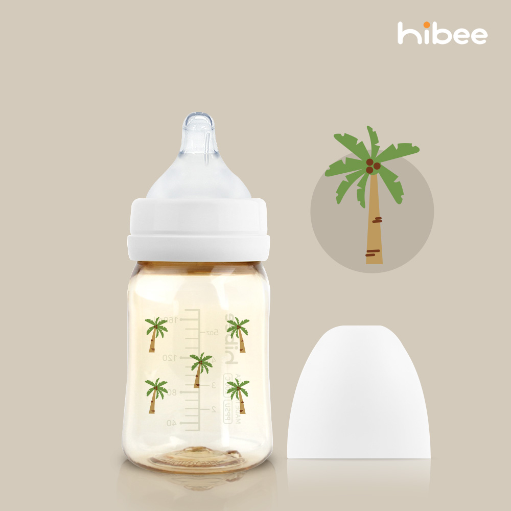 하이비 PPSU 에잇벤트 배앓이방지 젖병 170ml 여름에디션 야자수 - 상세 이미지 2