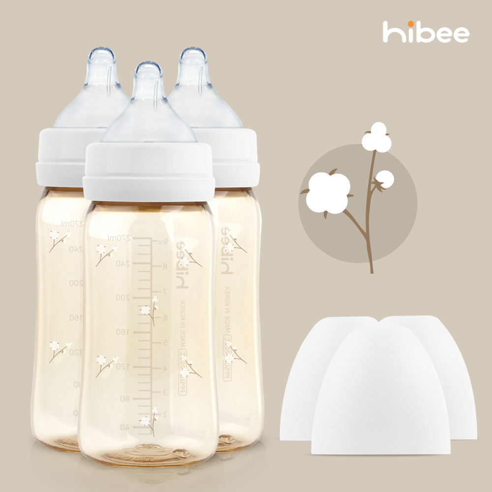 하이비 PPSU 에잇벤트 배앓이방지 젖병 270ml 트리플팩 목화 - 상세 이미지 2